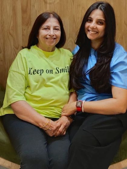 A mother and daughter sharing a sweet moment in our salon. We love being a part of these precious family memories.