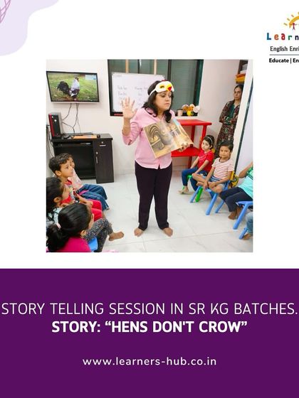 Using a hen puppet and a picture book, I bring the story of "Hens Don't Crow" to life. This multi-sensory approach helps children connect with the characters and plot on a deeper level.