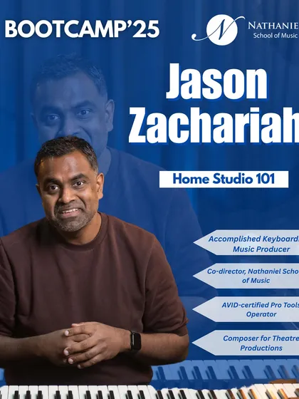 I'm Jason Zachariah, and I'll be leading the 'Home Studio 101' session. As an AVID-certified Pro Tools operator and music producer, I'll guide you through the essentials of setting up your own production space and getting great sound from day one.