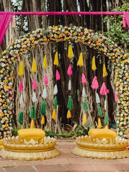 Flinters Management - Custom Wedding Design & Decor Vibrant Haldi Carnivals photo 62