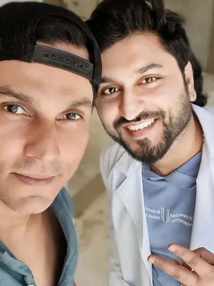 Great to catch up with the incredibly talented actor Randeep Hooda. It's a privilege to be the trusted dermatologist for friends in the industry.