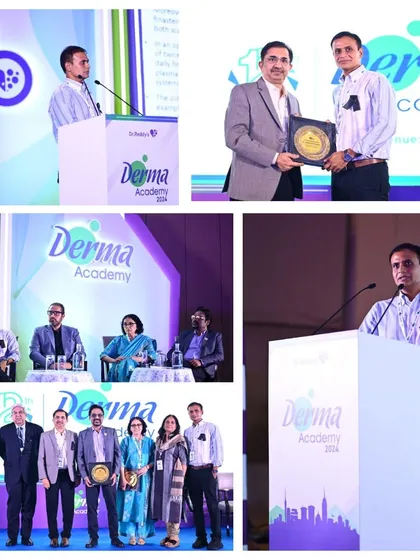 Educating my peers is a responsibility I take seriously. In this collage, you can see me presenting at the Derma Academy national conference on the topic of ethical, evidence-based practices in trichology and hair restoration, ensuring patients receive honest and effective advice.