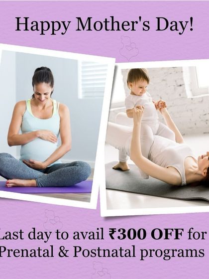 This Mother's Day, commit to your health. Our prenatal and postnatal programs are designed to support you. Take advantage of our special offer and schedule a trial.