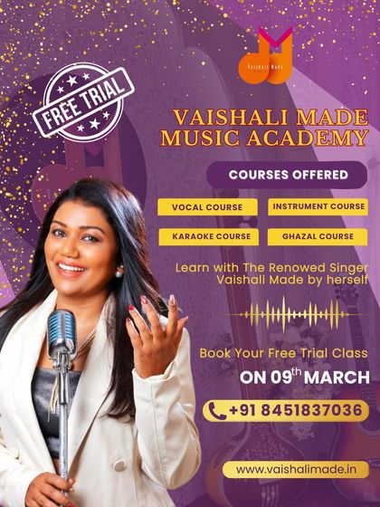 An announcement for a free trial class with me. This graphic provides all the details, including the date, time, and venue, creating a sense of urgency with "Limited seats available." 