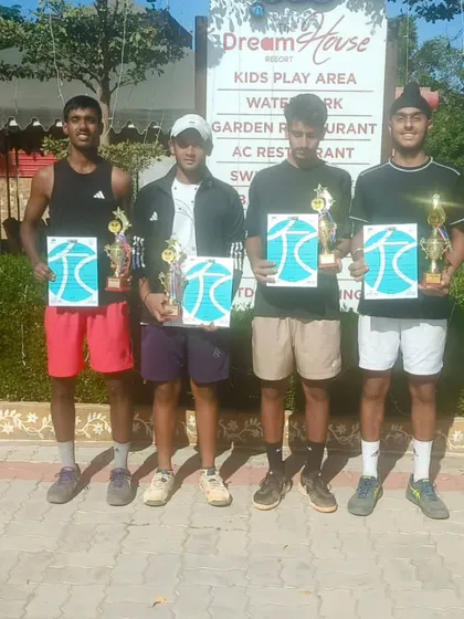 A successful tournament for our junior players. Prateek Sheoran won the doubles title while Rudra Batham was the runner-up at the NS Under-16 event in Jaipur.