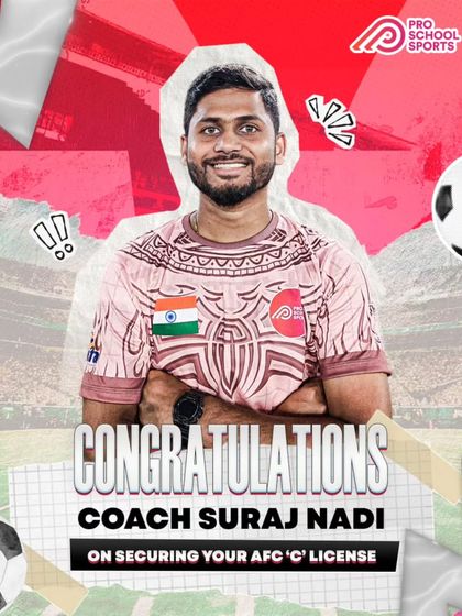 A big congratulations to Coach Suraj Nadi on achieving his AFC ‘C’ License! His hard work and passion for the game inspire us all.