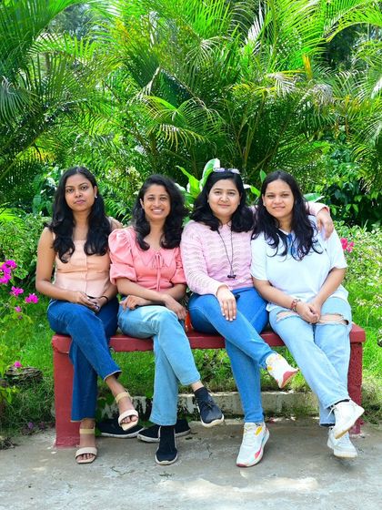 Happy guests at LaRa homestay in Sakleshpur. I partner with properties that ensure a comfortable and welcoming experience for my groups.