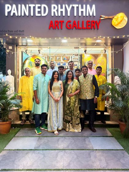 Our team is our family. We wish you a Saal Mubarak and a Happy Diwali from all of us at Painted Rhythm Art Gallery, celebrating another year of bringing light and art into your homes.