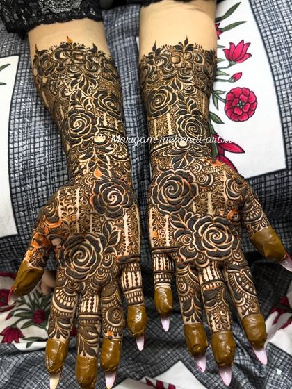 Full Bridal Mehendi for Hands photo 11