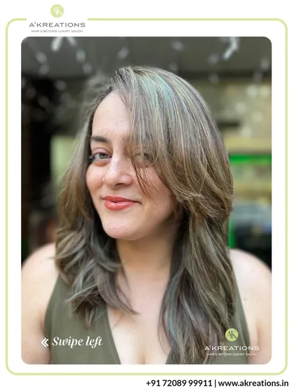 We love creating soft, luminous looks. These highlights are blended to perfection, providing a gentle lift and a radiant, healthy-looking finish.