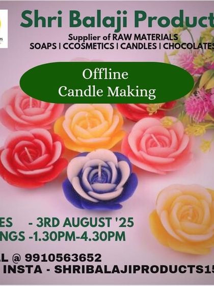 This poster announces one of my entrepreneurship-focused candle making workshops. It's a great starting point for anyone looking to launch a home-based business.