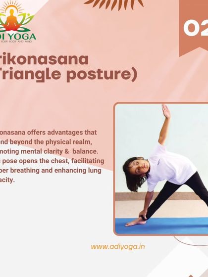 Trikonasana, or Triangle Pose, is excellent for young minds. It helps promote mental clarity and balance while opening the chest for deeper, more refreshing breaths.