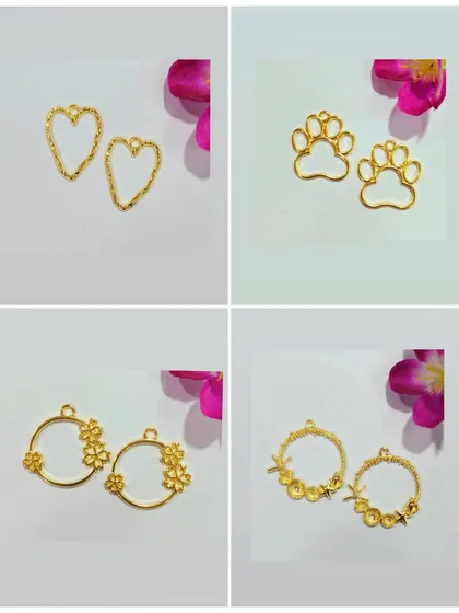 From textured hearts to paw prints, our new collection of bezels has something for everyone. These unique shapes are perfect for creating personalized and themed jewelry.