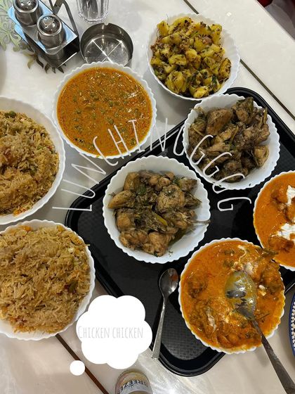 A food spread from a 'chota sa pahad vala trip'. Home-cooked meals with loved ones are the best.