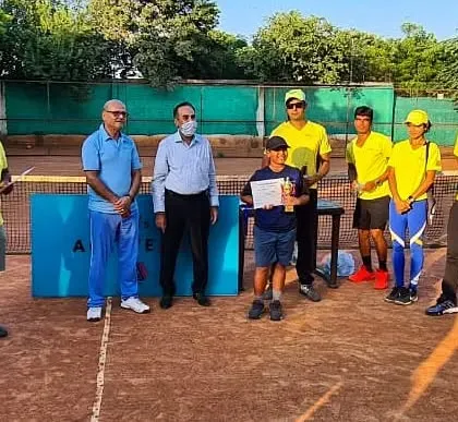 Recognizing the second runner-up in the Under-10 mixed category. Every participant's effort is celebrated at my academy.