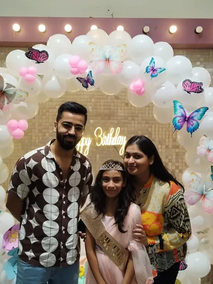 More happy guests posing with the birthday girl.