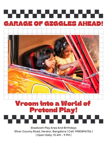 Garage of Giggles Ahead! Our life-sized play cars are imagination machines, fueling creativity, storytelling, and hours of screen-free fun. No driver's license needed!