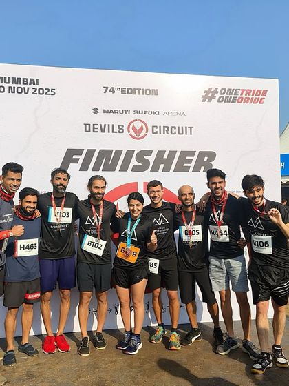 The Devil's Circuit brought the challenges; our team brought the courage. Here we are at the finisher line, stronger together.