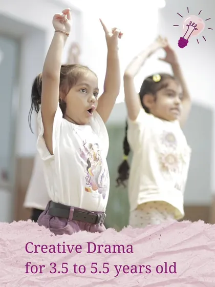 A powerful moment of expression from a young participant in our creative drama program for 3.5 to 5.5 year olds.