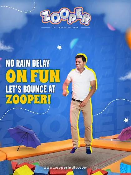 No rain delay on fun. Let's bounce at Zooper, where the weather is always perfect for an adventure.