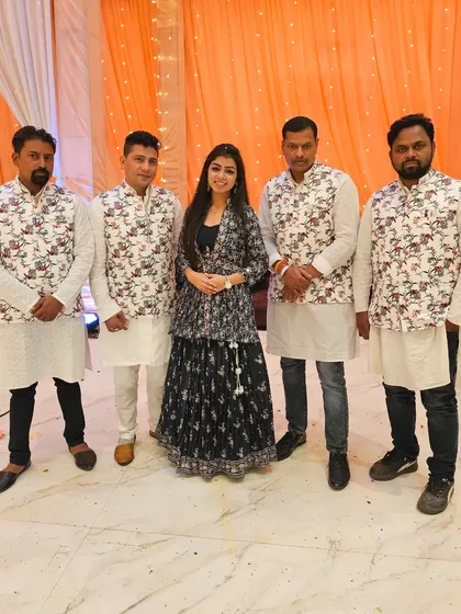With my talented band after a successful Maayra function in Raipur. We always come dressed appropriately for the occasion to blend in with your event's theme.