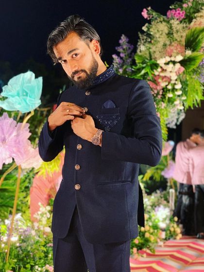 Adjusting my jacket before the show in Ranchi. Ready to perform.