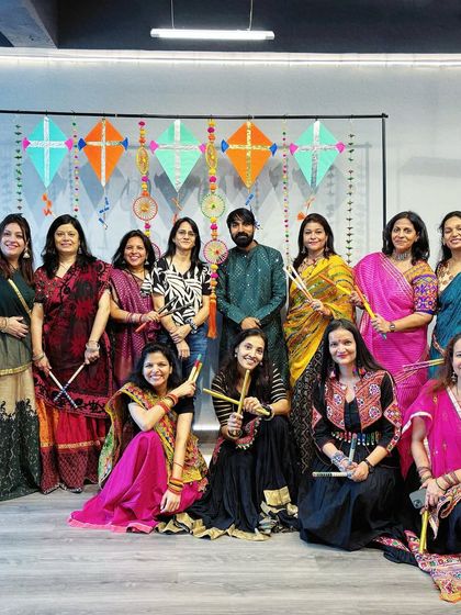 Another memorable moment from our Garba and Dandiya workshop. We are proud to foster a community that celebrates dance and culture together.