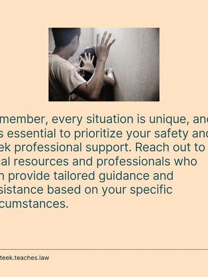 Every situation is unique, and it is vital to seek professional support. As a legal expert, I provide guidance tailored to your specific circumstances.