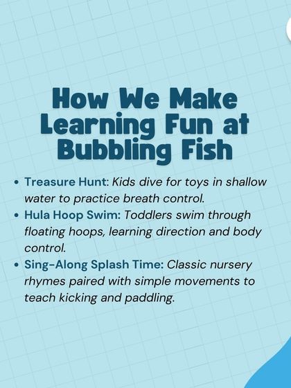 The Bubbling Fish - Swimming Lessons for Infants & Toddlers Our Play-Based Philosophy photo 16