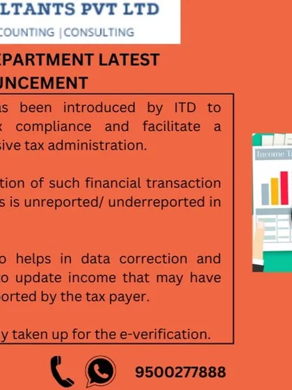 The e-verification scheme was introduced to encourage voluntary tax compliance. It helps taxpayers correct any underreported income or financial transactions before the department takes further action.