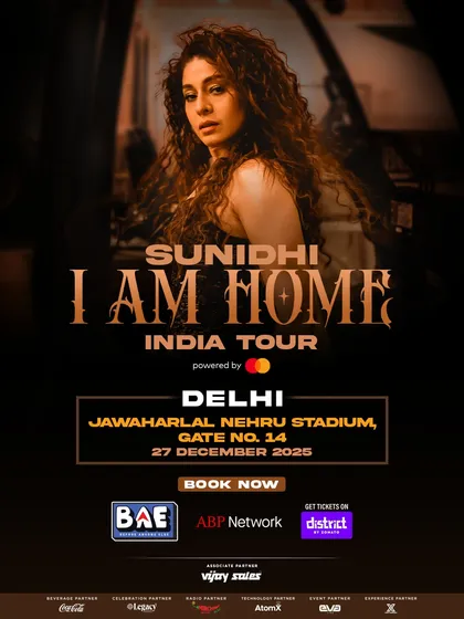 The Delhi show poster, used to announce Silver tickets selling out.