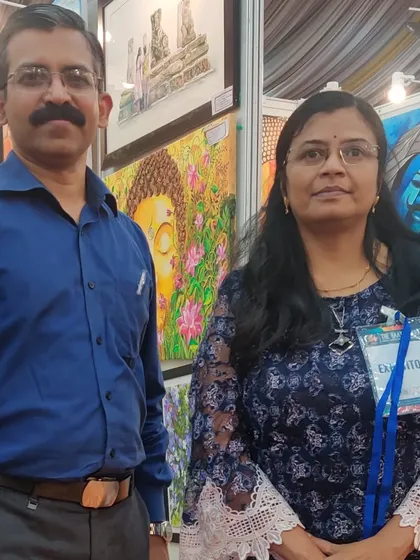 More glimpses from The Haat of Art exhibition at Jayamahal Palace. It was a fantastic event with a huge footfall and lots of appreciation.