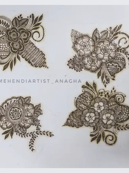 These are examples of basic floral bunches that form the building blocks of larger, more complex designs. My course starts with these fundamentals, ensuring you have a strong foundation to build upon.