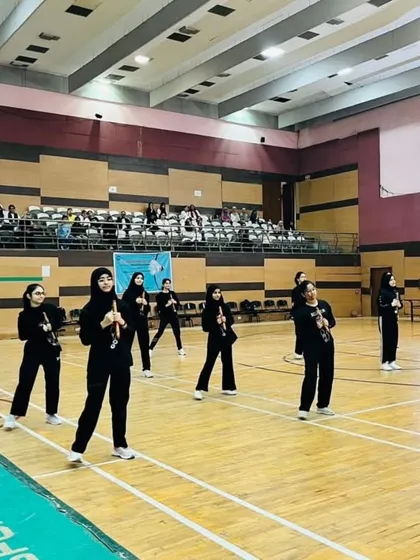 We are committed to sports for everyone. Here, students from the Begum Hazrat Mahal Girls' Hostel showcase their coordination and enthusiasm during their annual sports meet.
