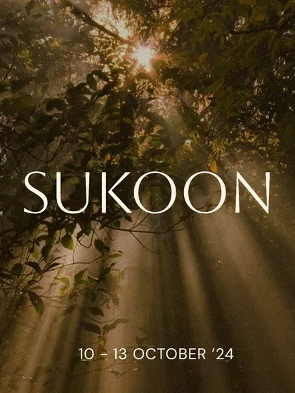 Announcing our upcoming retreat at Sukoon. The name itself evokes a sense of peace, and the experience is designed to deliver just that.