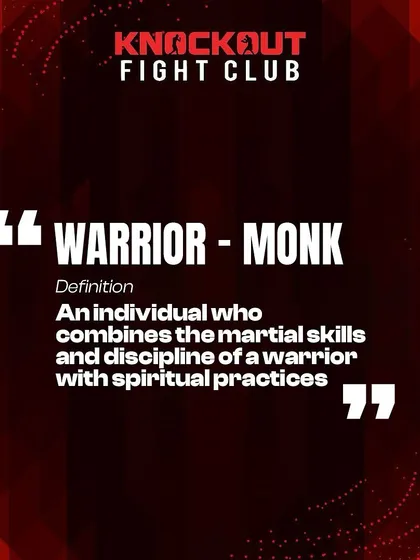 A warrior-monk combines the skills of a warrior with the discipline and spiritual practices of a monk. This is what we strive to create: individuals who are powerful in body, mind, and spirit.