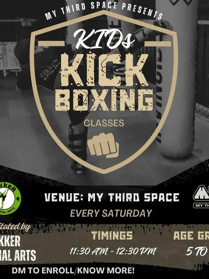 A look at one of my partnership posters. I collaborate with local institutions and gyms to bring my kickboxing programs to a wider community.