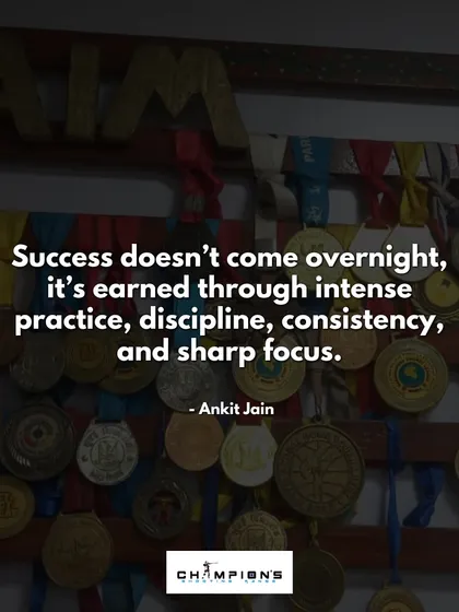 Success doesn't come overnight. It's earned through intense practice, discipline, consistency, and sharp focus.