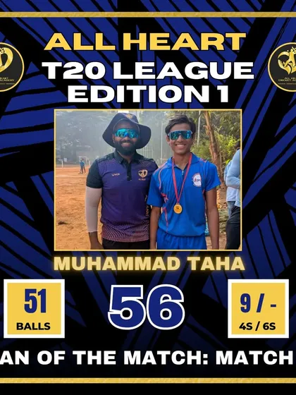 Muhammad Taha was the Man of the Match in the first game for his crucial half-century that helped the Mesmerizers secure a narrow victory.