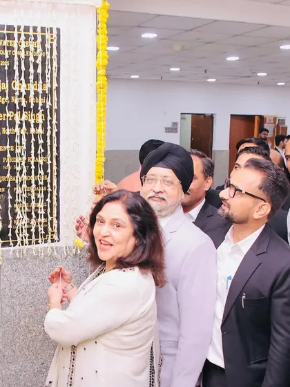 Unveiling the plaque for the renovated crèche alongside Hon’ble District & Sessions Judges. This modern facility was completed at no cost to the bar, thanks to generous support.
