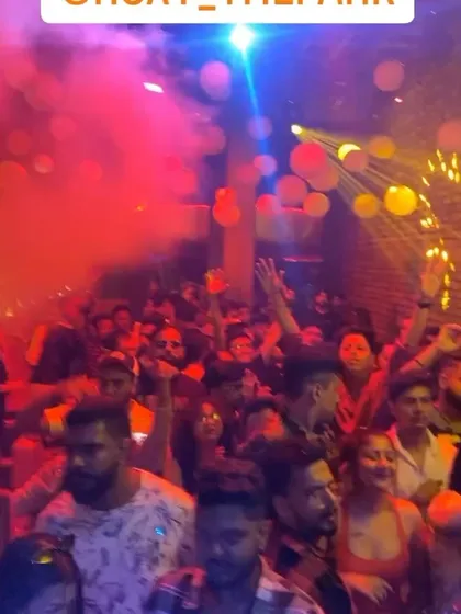 The crowd going wild at Roxy in Kolkata during the Pujo festival. The city's energy during this time is unmatched.