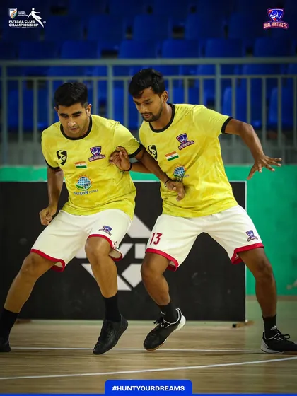 Final preparations before the whistle. Our players focused during the warmup.