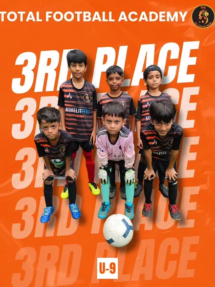 Our new U9 boys team, making a strong debut and securing 3rd place at the Monsoon Cup CFCI.