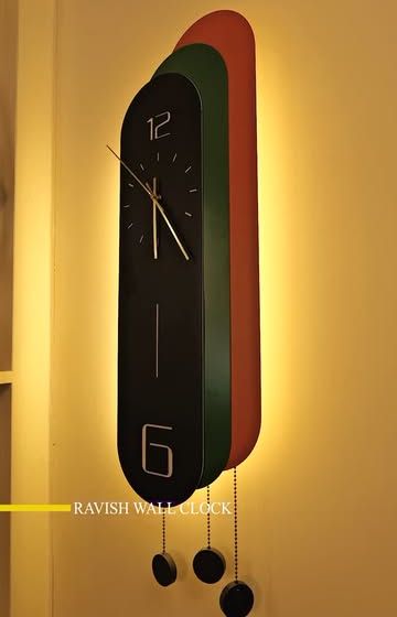 The Ravish Wall Clock, a modern and stylish timepiece with backlighting to create a beautiful glow.