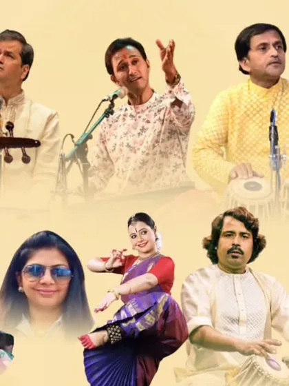 A collage of the artists performing at the Gurugram Festival 2024, a vibrant celebration of India's rich cultural heritage.