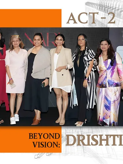 The GA Design team on the panel for 'Beyond Vision: Drishti' at the NARI event.