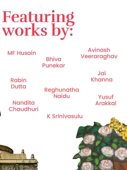 Announcing the list of masters and modernists, including M.F. Husain and Yusuf Arakkal, featured in our 'On The Go' showcase in Hyderabad.