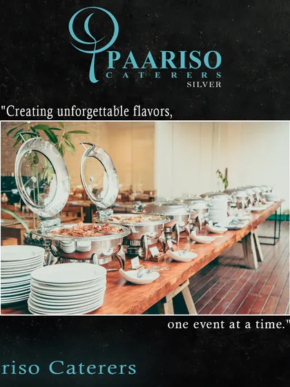 Another view of our extensive buffet capabilities, demonstrating how we can cater to large crowds while maintaining an organized and appealing presentation.