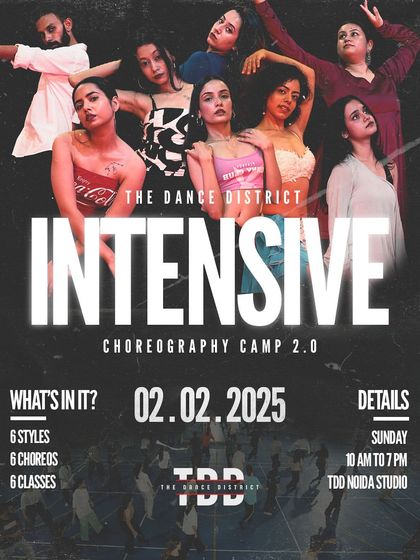 We are back with the second edition of our INTENSIVE. Whether you're a beginner trying to find your style or a dancer looking to level up, this choreography camp is for you.
