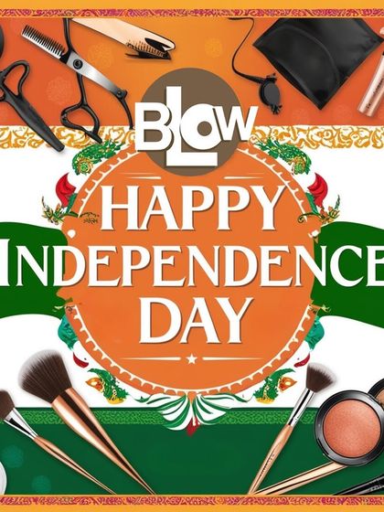 Wishing everyone a Happy Independence Day from our team. This creative graphic combines the tools of our trade, like makeup brushes and scissors, with the colors of our national flag.